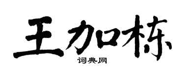 翁闿运王加栋楷书个性签名怎么写