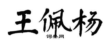 翁闿运王佩杨楷书个性签名怎么写