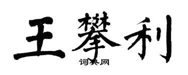 翁闿运王攀利楷书个性签名怎么写