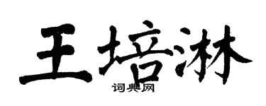 翁闿运王培淋楷书个性签名怎么写