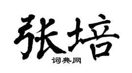 翁闿运张培楷书个性签名怎么写