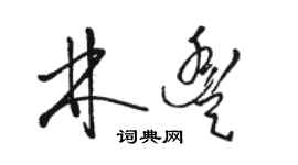 骆恒光林丰草书个性签名怎么写