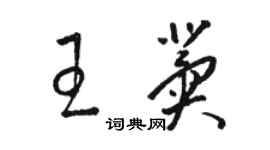 骆恒光王冀草书个性签名怎么写