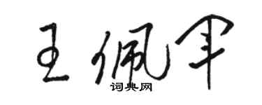 骆恒光王佩军草书个性签名怎么写