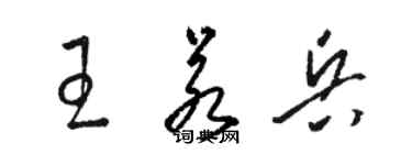 骆恒光王若兵草书个性签名怎么写