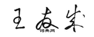骆恒光王友成草书个性签名怎么写