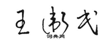 骆恒光王卫民草书个性签名怎么写