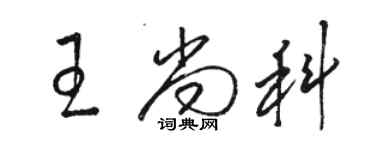 骆恒光王尚科草书个性签名怎么写