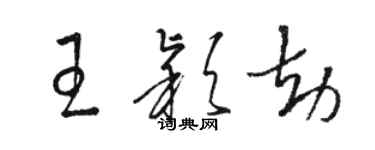骆恒光王颖劫草书个性签名怎么写