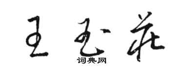 骆恒光王玉庄草书个性签名怎么写