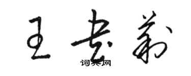 骆恒光王书莉草书个性签名怎么写