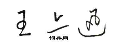 骆恒光王亦迅草书个性签名怎么写