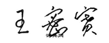 骆恒光王密赛草书个性签名怎么写
