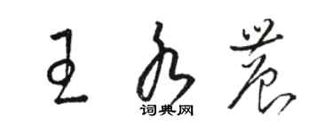 骆恒光王水农草书个性签名怎么写