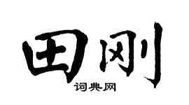 翁闿运田刚楷书个性签名怎么写