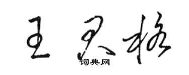 骆恒光王君格草书个性签名怎么写