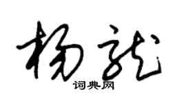 朱锡荣杨龙草书个性签名怎么写