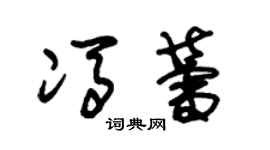 朱锡荣冯蕾草书个性签名怎么写