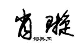 朱锡荣肖璇草书个性签名怎么写