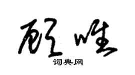 朱锡荣顾唯草书个性签名怎么写