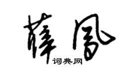 朱锡荣薛凤草书个性签名怎么写