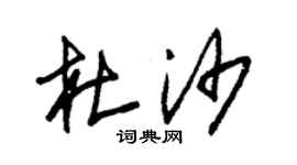 朱锡荣杜沙草书个性签名怎么写