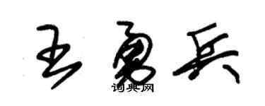 朱锡荣王勇兵草书个性签名怎么写