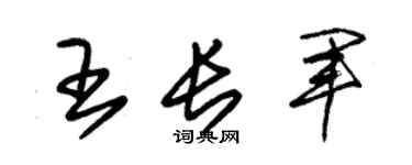 朱锡荣王长军草书个性签名怎么写