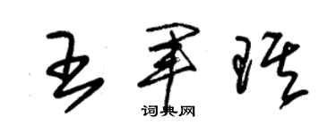 朱锡荣王军琪草书个性签名怎么写