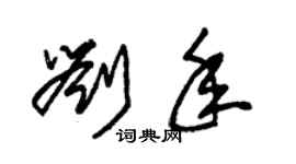 朱锡荣刘年草书个性签名怎么写