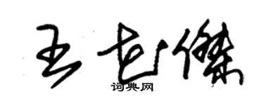 朱锡荣王花杰草书个性签名怎么写