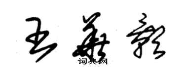 朱锡荣王华影草书个性签名怎么写