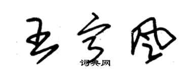 朱锡荣王宁风草书个性签名怎么写