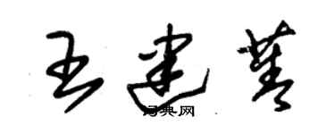 朱锡荣王建菁草书个性签名怎么写