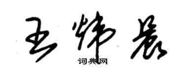 朱锡荣王炜晨草书个性签名怎么写
