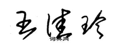 朱锡荣王佳玲草书个性签名怎么写