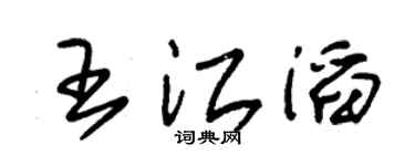 朱锡荣王江滔草书个性签名怎么写