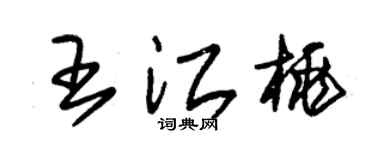 朱锡荣王江桃草书个性签名怎么写