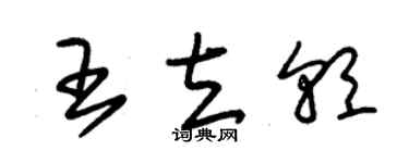 朱锡荣王立朝草书个性签名怎么写