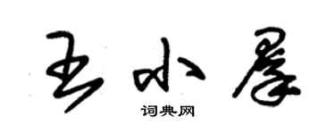 朱锡荣王小群草书个性签名怎么写