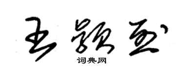 朱锡荣王颖烈草书个性签名怎么写
