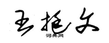 朱锡荣王挺文草书个性签名怎么写