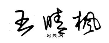 朱锡荣王晴枫草书个性签名怎么写
