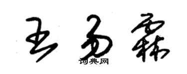 朱锡荣王易霖草书个性签名怎么写