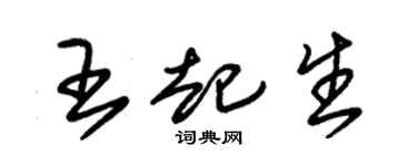 朱锡荣王起生草书个性签名怎么写