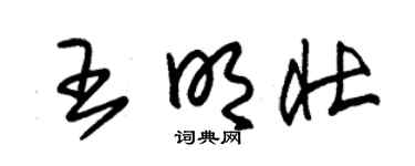 朱锡荣王明壮草书个性签名怎么写