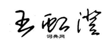 朱锡荣王虹澄草书个性签名怎么写