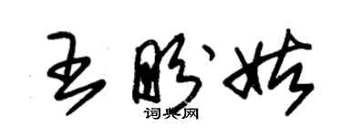 朱锡荣王盼姑草书个性签名怎么写