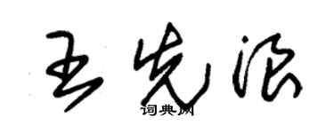 朱锡荣王先浪草书个性签名怎么写