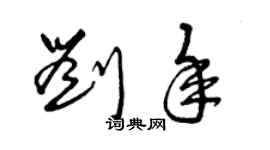 曾庆福刘年草书个性签名怎么写